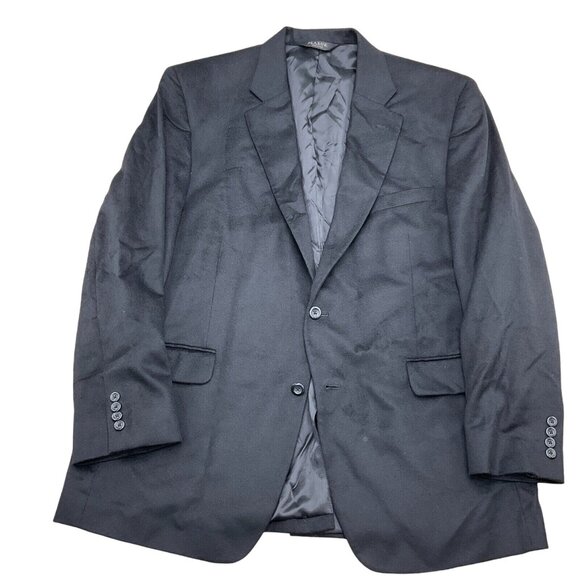 Jos A Bank Blazer Men 46R Black 100% Cashmere‎ Classic Career Suit Jacket Haiti - Picture 1 of 12